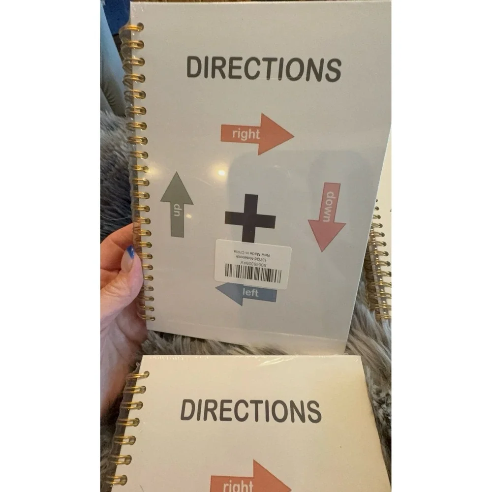 NEW & sealed four journal notebooks. Approximately 7.5